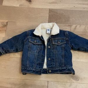 Gap Toddler Sherpa Lined Jean Jacket